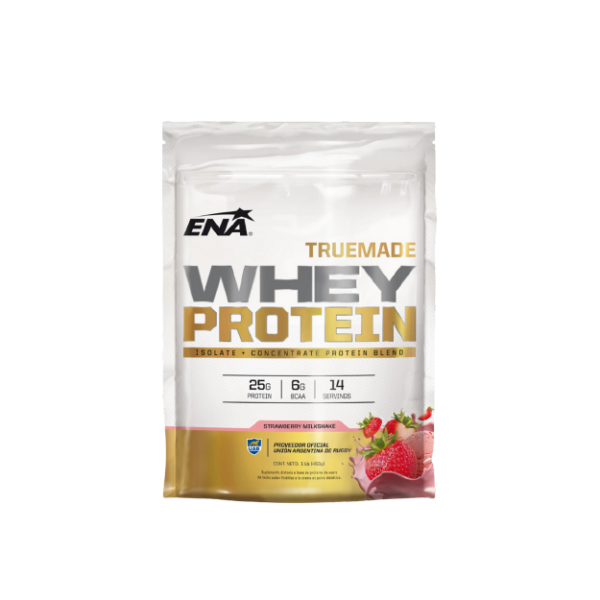 WHEY PROTEIN TRUE MADE STRAWBERRY MILKSHAKE ENA 1LB