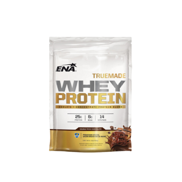 WHEY PROTEIN TRUE MADE DOUBLE RICH CHOCOLATE ENA 1LB