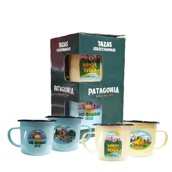 TAZA PATAGONIA ME QUEDO ACA + DONDE QUIERO ESTAR