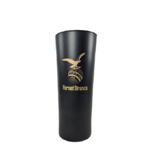 VASO NEGRO MARACANA BRANCA DORADO