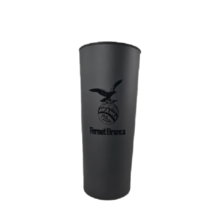 VASO NEGRO TRANSPARENTE MARACANA BRANCA