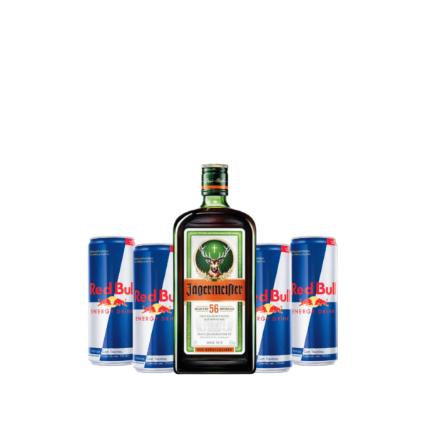 JAGERMEISTER 700CC + 4 RED BULL DE REGALO