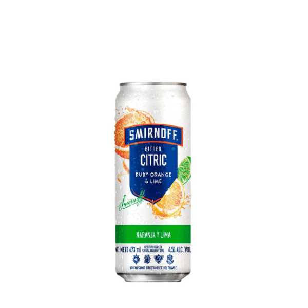 LATA SMIRNOFF ICE RUBY ORANGE & LIME 473CC