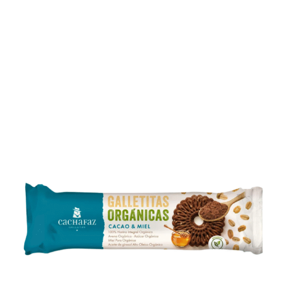 GALLETAS ORGANICAS CACHAFAZ CACAO Y MIEL
