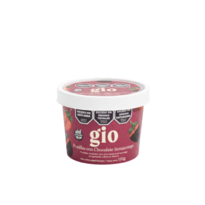 FRUTILLA BAÑADA EN CHOCOLATE SEMIAMARGO GIO