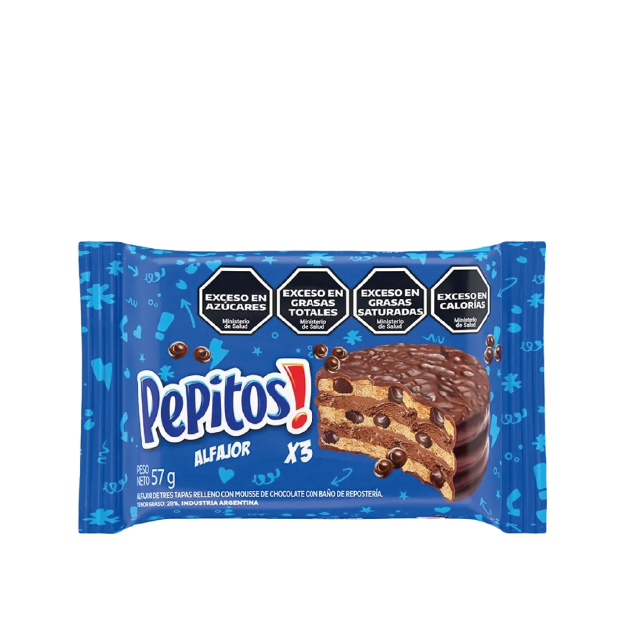 ALFAJOR TRIPLE PEPITOS 57G