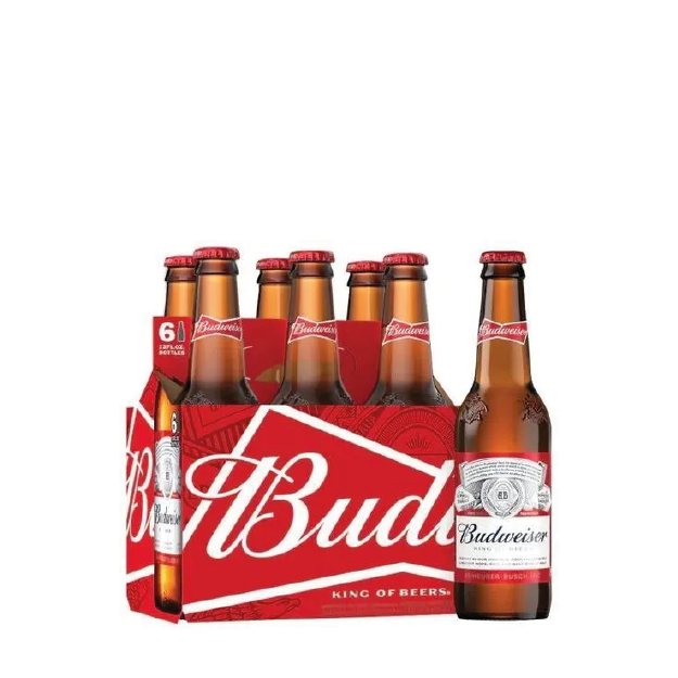 PACK X6 BUDWEISER VIDRIO 355CC
