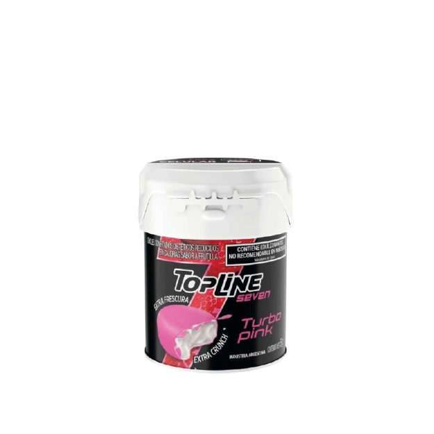 CHICLE TOP LINE TURBO MINT PINK 50G