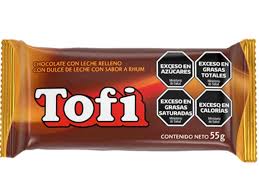CHOCOLATE CON LECHE RELLENO TOFI 55G